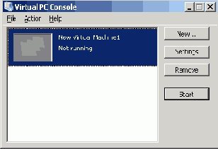 Настройка Microsoft VirtualPC