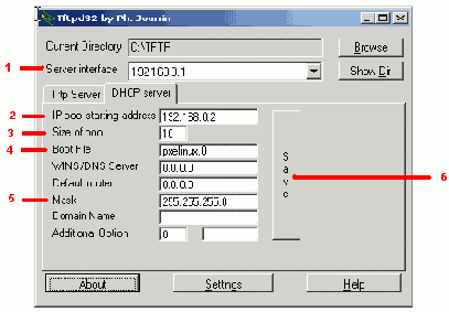 Конфигурируем tftpd32.exe
