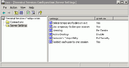 Terminal Services Configuration