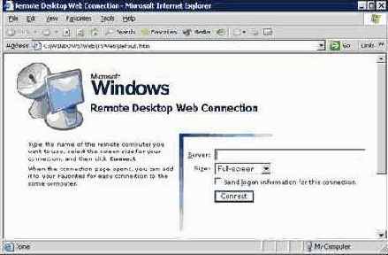  Remote Desktop Web Connection